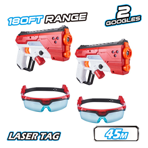 Black XSHOT Laser360° Double Laser Blaster Pack 36280 (2 Laser Blasters, 2 Goggles) by ZURU HALSON ENTERPRISE zuru-x-shot-laser-blaster-36280-toyzoona.jpg Battling Toys