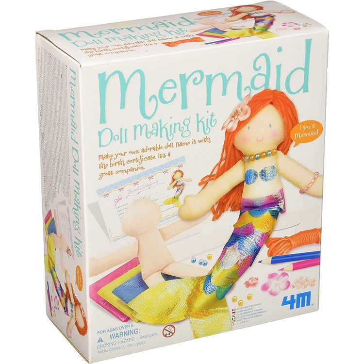 Light Gray 4M Doll Making Kit Mermaid 02733 – Sew Your Sea Star Toyzoona 4m-doll-making-kit-mermaid-02733-toyzoona-1.jpg Educational