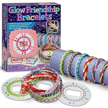 Gray 4M Glow Friendship Bracelets 4662 – Make, Wear, and Share Toyzoona 4m-glow-friendship-bracelets-4662-toyzoona-3.jpg Educational