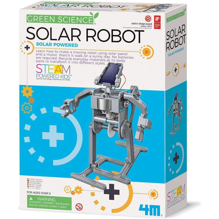 Light Sea Green 4M Green Science Solar Robot Toyzoona 4m-green-science-solar-robot-toyzoona-1.jpg Educational