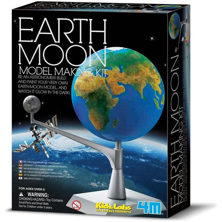 Black 4M Kidz Labs Earth Moon Model Making Toyzoona 4m-kidz-labs-earth-moon-model-making-toyzoona-1.jpg Educational