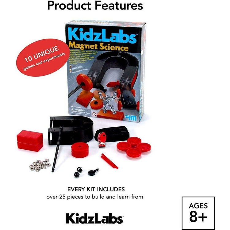 Black 4M Kidz Labs Magnet Science 3291 Toyzoona 4m-kidz-labs-magnet-science-3291-toyzoona-4.jpg Educational