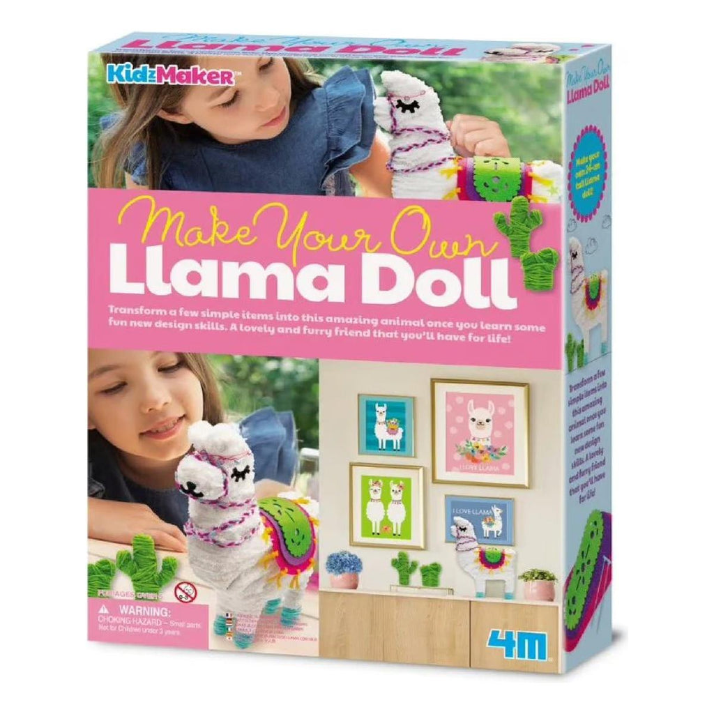 Gray 4M Make Your Own Llama Doll 04755 Toyzoona 4m-make-your-own-llama-doll-04755-toyzoona-1.jpg Educational