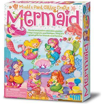 Light Gray 4M Mould And Paint Glitter Mermaid – Sparkling Sea Craft Toyzoona 4m-mould-and-paint-glitter-mermaid-toyzoona-1.jpg Educational
