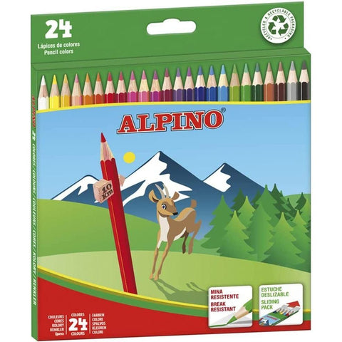 Olive Drab Assorted 24 Pcs Colour Pencils Toyzoona assorted-24-pcs-colour-pencils-toyzoona-1.jpg Stationary, Arts and Crafts
