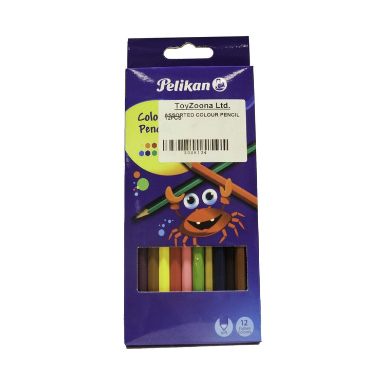 Dark Slate Gray Assorted Colour Pencil 12Pcs Toyzoona assorted-colour-pencil-12pcs-toyzoona-1.jpg Stationary, Arts and Crafts