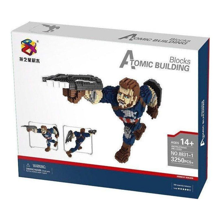 Dark Slate Gray Captain America Building Toy Kit – 8831-1 Toyzoona atomic-building-cap-america-8831-1-toyzoona-1.jpg Building and Construction