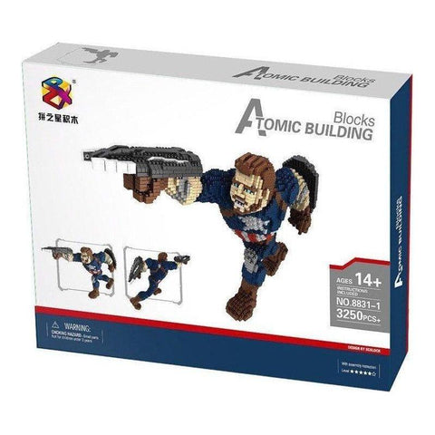 Dark Slate Gray Captain America Building Toy Kit – 8831-1 Toyzoona atomic-building-cap-america-8831-1-toyzoona-1.jpg Building and Construction