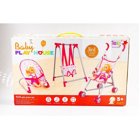 Misty Rose Baby Play House 3 In 1 8847 for Full Pretend Play Fun Toyzoona baby-play-house-3-in-1-8847-toyzoona.jpg Dolls and Playsets