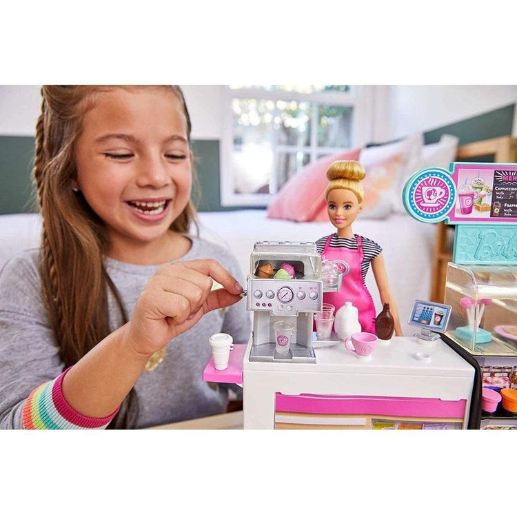 Gray Barbie Coffee Shop GMW03 - Playful Café Set for Children TOYZOONA LIMITED barbie-coffee-shop-gmw03-toyzoona-2.jpg Dolls and Playsets