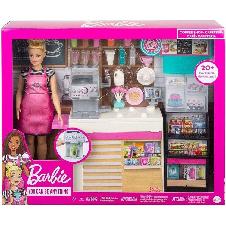 Gray Barbie Coffee Shop GMW03 - Playful Café Set for Children TOYZOONA LIMITED barbie-coffee-shop-gmw03-toyzoona-5.jpg Dolls and Playsets