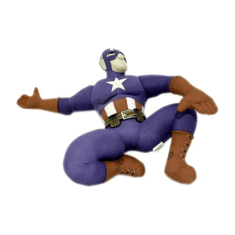 Dim Gray Captain America Setting Soft Toy - Shield Up Adventure Toyzoona captain-america-setting-soft-toy-toyzoona-2.jpg Plush