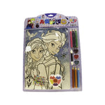 Dark Gray Colour Book With Paints Toyzoona colour-book-with-paints-toyzoona-1.jpg Stationary, Arts and Crafts