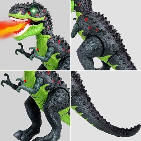 Light Gray Dinosaur With Fog And Motion - Smoke-Breathing Moving Dino Toyzoona dinosaur-with-fog-and-motion-toyzoona-1.jpg Action Toys