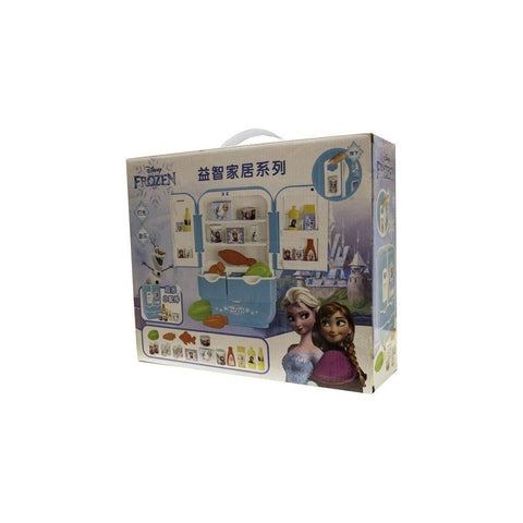 Light Slate Gray Disney Frozen Fridge - Pretend Kitchen Toy for Girls and Frozen Fans Toyzoona disney-frozen-fridge-toyzoona-1.jpg Dolls and Playsets