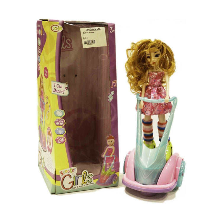 Dim Gray Doll on Scooter Stylish Toy for Girls Playtime Joy Toyzoona doll-on-scooter-toyzoona-1.jpg Dolls and Playsets