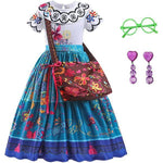 Dark Slate Blue Encanto Dress Inspired by Magical Playtime Toyzoona encanto-dress-toyzoona-4.jpg Costume, Dress Up and Apparel