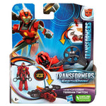 Tan Hasbro Transformers Earthspark Terran Twitch - Earth-Born Bot Figure – Switch and strike THE DREAM FACTORY hasbro-transformers-earthspark-terran-twitch-toyzoona-1.jpg Action Toys