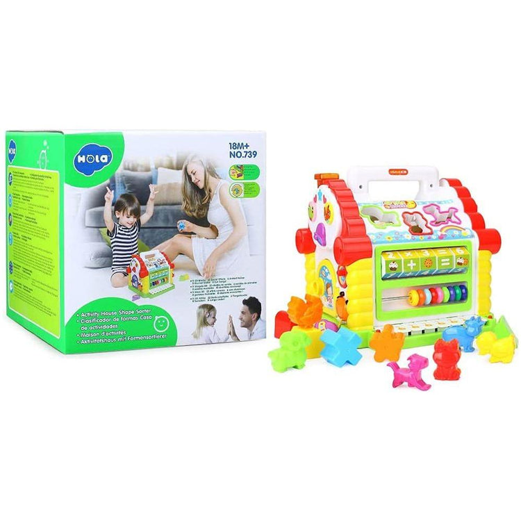 Medium Sea Green Hola Activity House Shape 739 - Creative Learning Toy for Kids Toyzoona hola-activity-house-shape-739-toyzoona.jpg Infant Toys