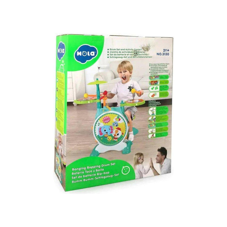 Light Gray Hola Banging Bopping Drum Set 3130 - Musical Playset for Toddlers TOYZOONA LIMITED hola-banging-bopping-drum-set-3130-toyzoona-1.jpg Infant Toys
