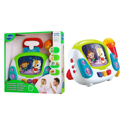 Sea Green Hola Karaoke Jukebox 3138 - Fun Music and Mic Play for Kids TOYZOONA LIMITED hola-karaoke-jukebox-3138-toyzoona-1.jpg Infant Toys