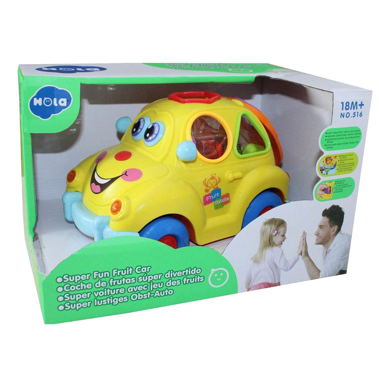 Dark Sea Green Hola Super Fun Fruit Car 516 - Musical and Colorful Ride Toy for Toddlers TOYZOONA LIMITED hola-super-fun-fruit-car-516-toyzoona-1.jpg Infant Toys