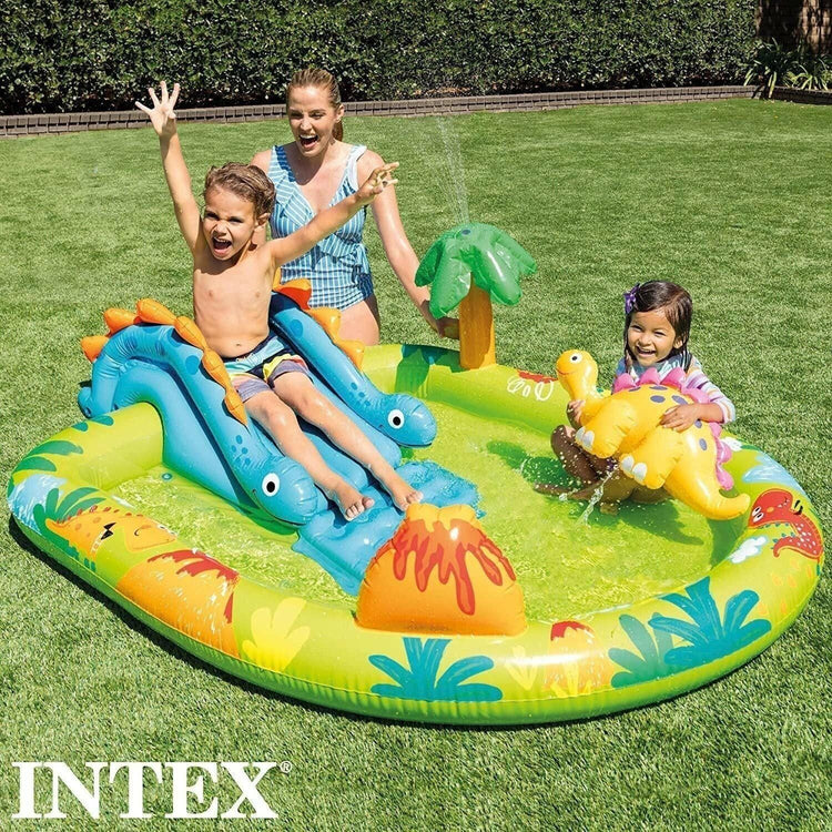Olive Drab Intex Little Dino Play Center Multicolor for Splashy Summer Fun PEEKABOO EXPERIENCE STORE intex-little-dino-play-center-multicolor-toyzoona-1.jpg Sports Toys & Outdoor Play