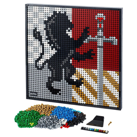 Dark Slate Gray LEGO Art Harry Potter Hogwarts Crests 31201 - Display Art Toyzoona lego-31201-harry-potter-hogwarts-crests-toyzoona-1.jpg Building and Construction