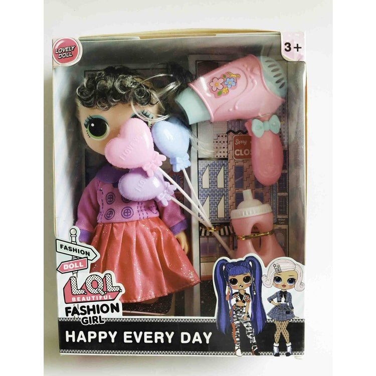 Light Gray LQL With Hairdryer for Pretend Styling and Salon Creativity Toyzoona lol-with-hairdryer-toyzoona-1.jpg Dolls and Playsets