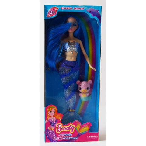 Gray Mermaid Doll a303052 HALSON ENTERPRISE mermaid-doll-a303052-toyzoona.jpg Dolls and Playsets