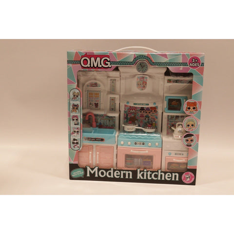Rosy Brown OMG Modern Kitchen With Sink for Trendy Cooking Roleplay Toyzoona omg-modern-kitchen-with-sink-toyzoona.jpg Dolls and Playsets