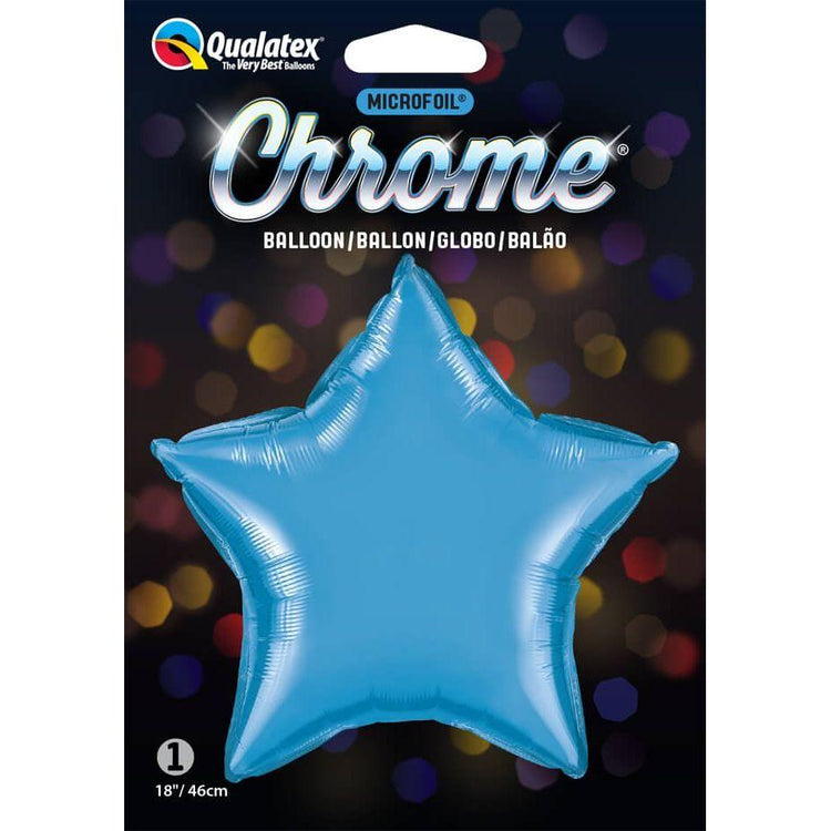 Steel Blue Qualatex Chrome Blue Star 90081 Balloon – Shiny and Fun Kids Party Balloon Toyzoona qualatex-chrome-blue-star-90081-balloon-toyzoona.jpg Gift, Party Goods & Wrapping Paper