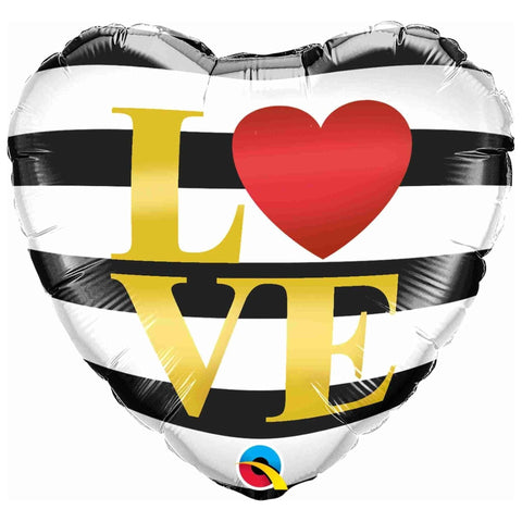 Light Gray Qualatex Love Striped 21748 Balloon – Stylish Valentine Decoration Toyzoona qualatex-love-striped-21748-toyzoona.jpg Gift, Party Goods & Wrapping Paper