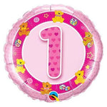 Pink Qualatex No.1 Pink Teddy 26281 Balloon made for first birthday fun Toyzoona qualatex-no-1-pink-teddy-26281-balloon-toyzoona.jpg Gift, Party Goods & Wrapping Paper