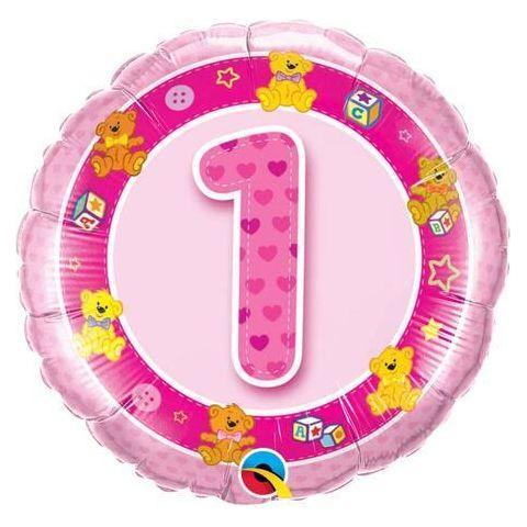 Pink Qualatex No.1 Pink Teddy 26281 Balloon made for first birthday fun Toyzoona qualatex-no-1-pink-teddy-26281-balloon-toyzoona.jpg Gift, Party Goods & Wrapping Paper