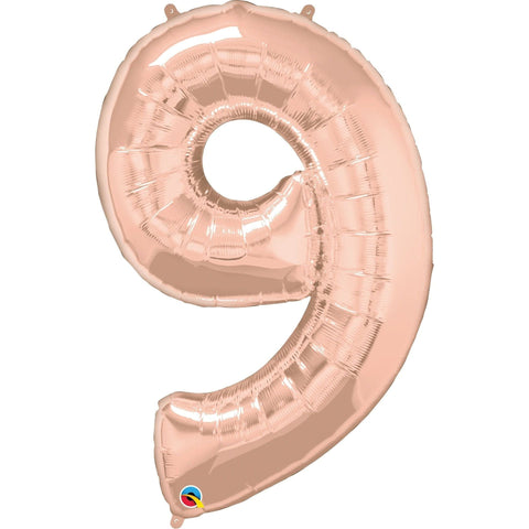 Light Pink Qualatex No 9 Rose Gold 57880 Balloon – Birthday Balloon for Kids Milestone Moments Toyzoona qualatex-no-9-rosegold-57880-toyzoona.jpg Gift, Party Goods & Wrapping Paper