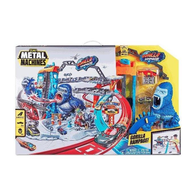 Dark Slate Gray Metal Machines Gorilla Rampage Garage Playset 6726 by Zuru Toyzoona zuru-metal-machines-gorilla-attack-6726-toyzoona.jpg Pretend Play and Play Sets