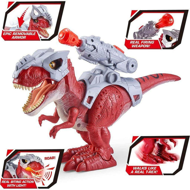 Light Gray Robo Alive Dino Wars T-Rex Toy 7132 by ZURU Toyzoona zuru-robo-alive-dinosaur-t-rex-7132-toyzoona-2.jpg Action Toys