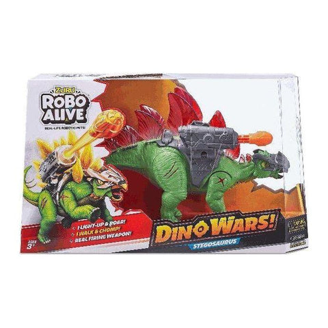 Light Gray Robo Alive Dino Wars Stegosaurus Toy 7131 by ZURU Toyzoona zuru-robo-alive-stegosaurus-7131-toyzoona.jpg Action Toys