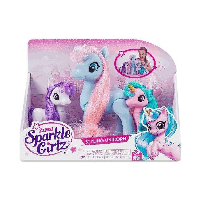 Thistle Sparkle Girlz Unicorn Set of 3 100373 by ZURU Toyzoona zuru-sparkle-girlz-unicorns-100373-toyzoona.jpg Dolls and Playsets