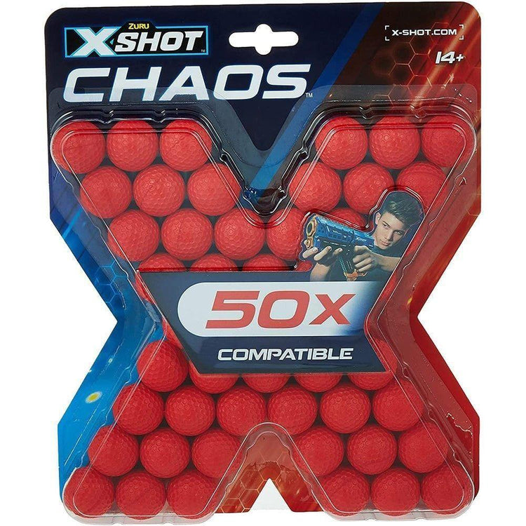 Brown XSHOT Chaos Refill Pack 36327 (50 Rounds) by ZURU HALSON ENTERPRISE zuru-x-shot-chaos-refill-36327-toyzoona.jpg Battling Toys